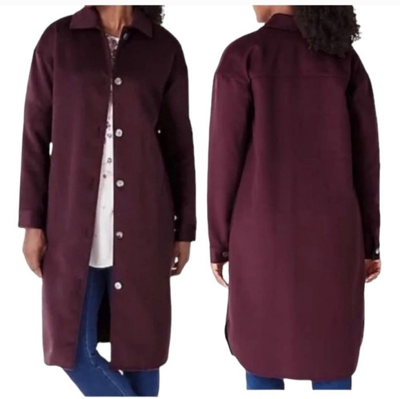 NWT Pure Jill | J. Jill Bayberry Button Up Jacket, sz XL - Picture 1 of 8